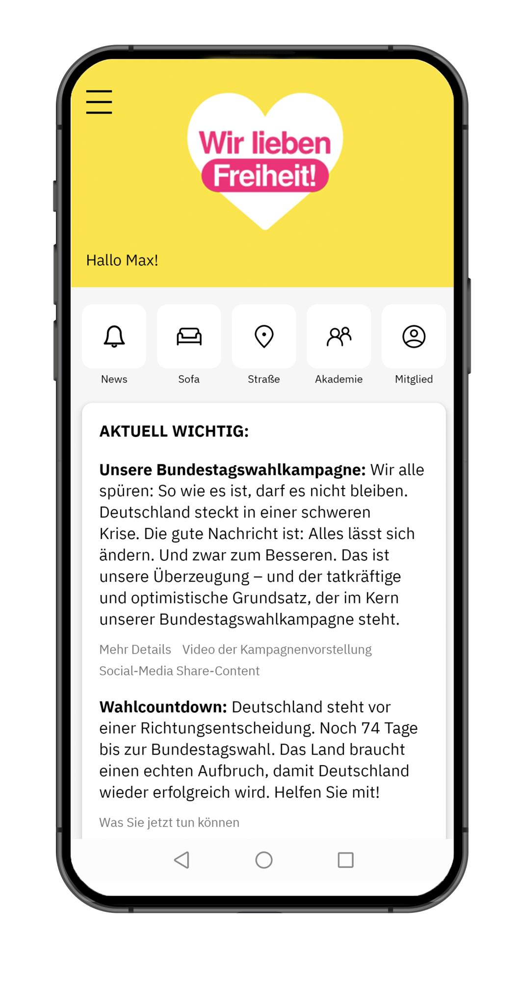 Mitglieder-App